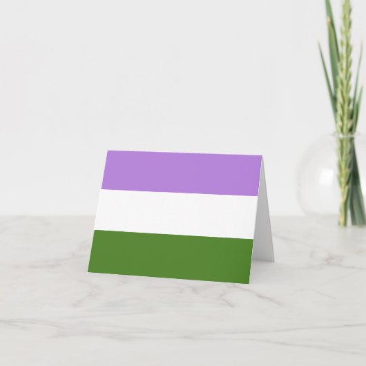 Quee Flagge Karte (Vorderseite)
