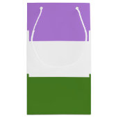 Quee Flagge Kleine Geschenktüte (Rückseite)