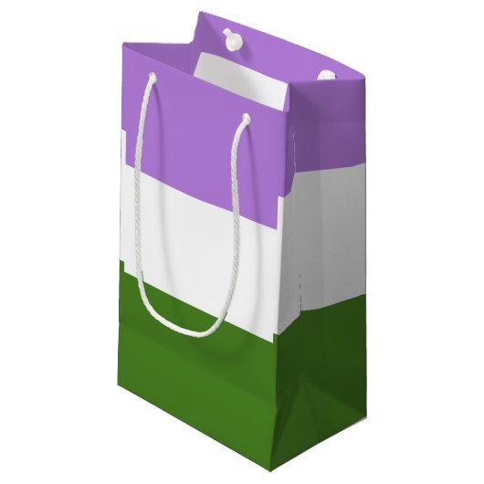 Quee Flagge Kleine Geschenktüte (Vorderseite Schrägansicht)