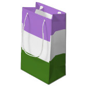 Quee Flagge Kleine Geschenktüte (Rückseite Schrägansicht)