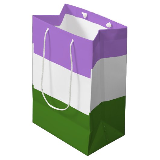 Quee Flagge Mittlere Geschenktüte (Vorderseite Schrägansicht)