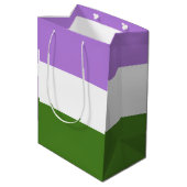 Quee Flagge Mittlere Geschenktüte (Rückseite Schrägansicht)