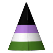 Quee Flagge Partyhütchen (Rückseite)