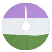 Quee Flagge Polyester Weihnachtsbaumdecke (Vorderseite)