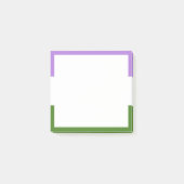 Quee Flagge Post-it Klebezettel (Vorderseite)