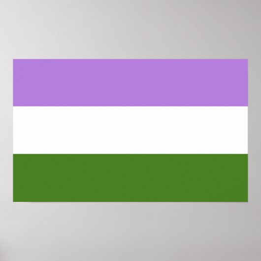 Quee Flagge Poster (Vorne)