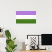 Quee Flagge Poster (Heimbüro)