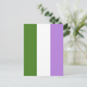 Quee Flagge Postkarte (Stehend Vorderseite)
