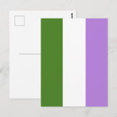 Quee Flagge Postkarte (Vorne/Hinten)