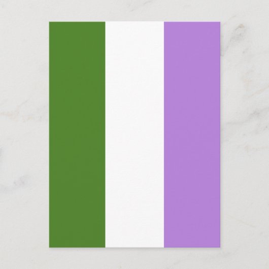 Quee Flagge Postkarte (Vorderseite)