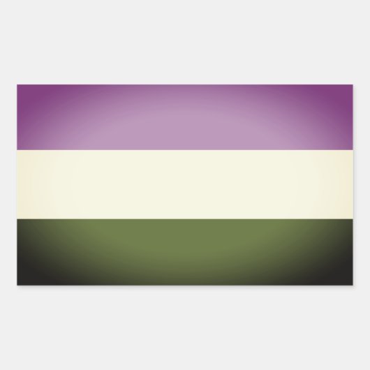 Quee Flagge Rechteckiger Aufkleber (Vorderseite)