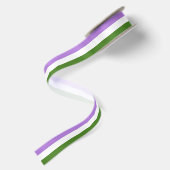 Quee Flagge Satinband (Rückseite)