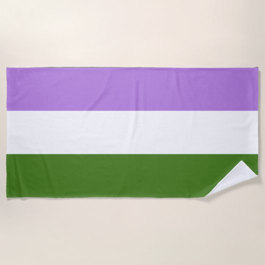 Quee Flagge Strandtuch (Vorderseite)
