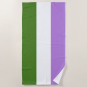 Quee Flagge Strandtuch (Vorderseite)
