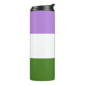 Quee Flagge Thermosbecher (Nach links gedreht)