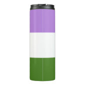 Quee Flagge Thermosbecher (Rückseite)