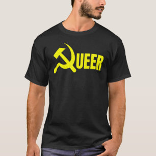 Quee kommunale Hammer Sichel LGBTQ DSA Gay Radica T-Shirt