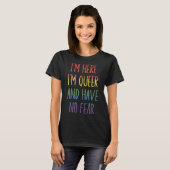 Quee LGBT-Regenbogenflagge T-Shirt (Vorne ganz)