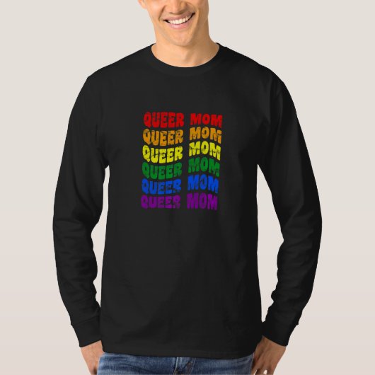 Quee Mama Nichtbinär Pride Gender Neutral Pride T-Shirt (Vorderseite)