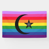 Quee moslemische Flagge Banner (Horizontal)