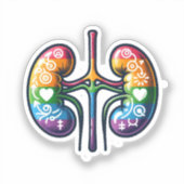 Quee Nieren Aufkleber (Vorderseite)