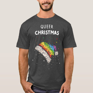 Quee Weihnachts-Weihnachtsmannmütze LGBTQ Prix Gay T-Shirt