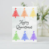 Quee Weihnachtskarte Dankeskarte (Stehend Vorderseite)