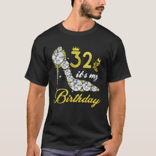 Queen 32 Jahre alt Es ist mein Geburtstag Vintage T-Shirt