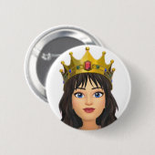 Queen Abzeichen Button (Vorne & Hinten)