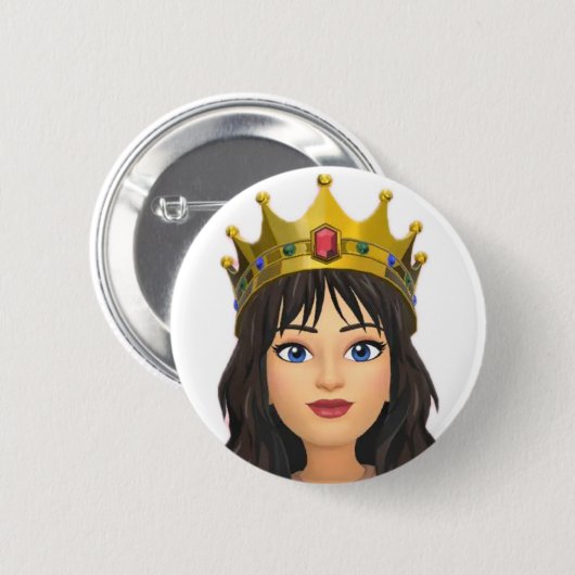 Queen Abzeichen Button (Vorne & Hinten)