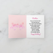 Queen African American Mother Birthday Karte (Innenseite)