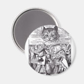 Queen and Cheshire Cat Magnet (Vorderseite/Rückseite)