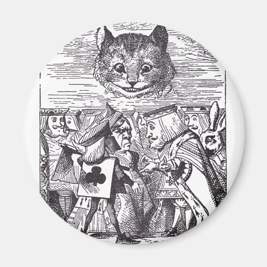 Queen and Cheshire Cat Magnet (Vorne)