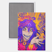 Queen anime magnet (Vorderseite/Rückseite)
