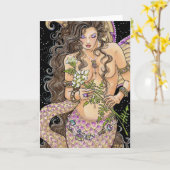 QUEEN ANNE KARTE (Gelbe Blume)