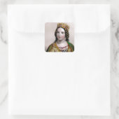 Queen Anne Neville Quadratischer Aufkleber (Tasche)