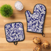 Queen Anne, William Morris Ofenhandschuh & Topflappen-Set (Oben Unten)