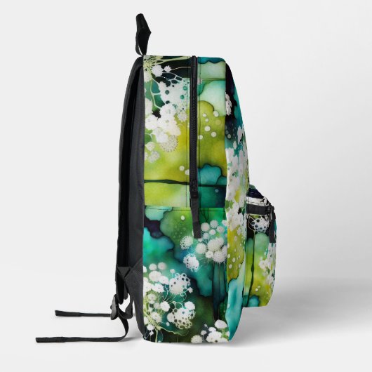Queen Anne's Lace Abstrakt Bedruckter Rucksack (Links)