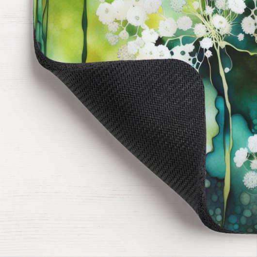 Queen Anne's Lace Abstrakt Mousepad (Ecke)