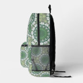 Queen Anne's Lace Abstrakt Spring Floral Elegant Bedruckter Rucksack (Rechts)