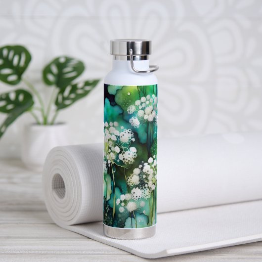 Queen Anne's Lace Abstrakt Trinkflasche (Yoga)