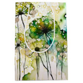Queen Anne's Lace and Bubbles Abstrakt Mittlere Geschenktüte (Vorderseite)
