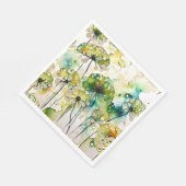 Queen Anne's Lace and Bubbles Abstrakt Serviette (Ecke)