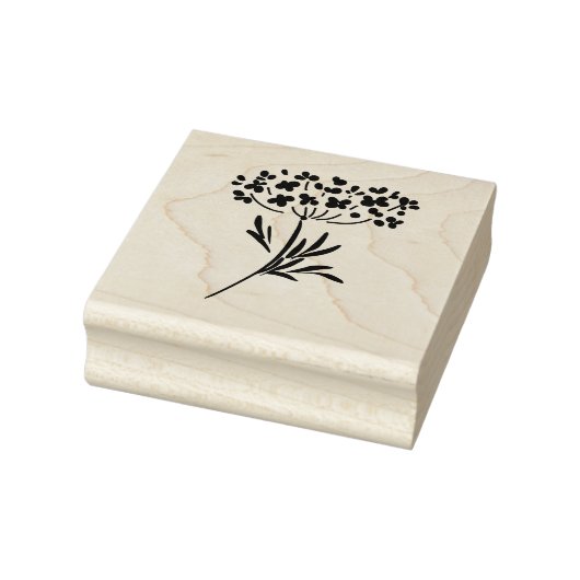 Queen Annes Lace Blume Gummistempel (Stempel)