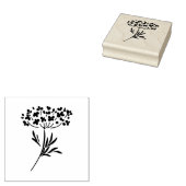 Queen Annes Lace Blume Gummistempel (Stempel)