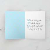 Queen Anne's Lace Bouquet denken an Sie Karte (Innenseite)