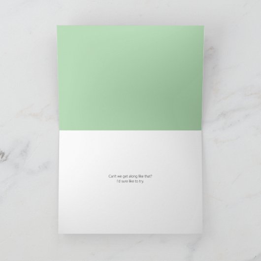 Queen Anne's Lace & Cow Parsnip Card auf Green Karte (Innenseite)