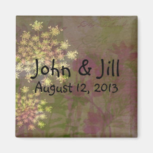 Queen Anne's Lace Gastgeschenk Hochzeit Magnet