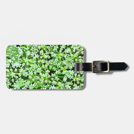 Queen Annes Lace Gepäcktag Gepäckanhänger (Vorderseite horizontal)