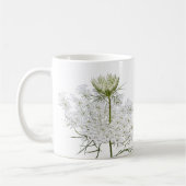 Queen Ann's Lace auf Weiß Kaffeetasse (Links)